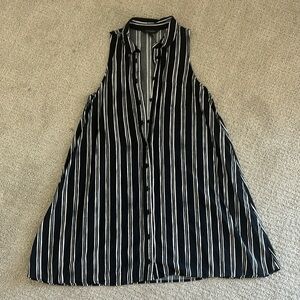 Black and White Stripe Banana Republic M Dress